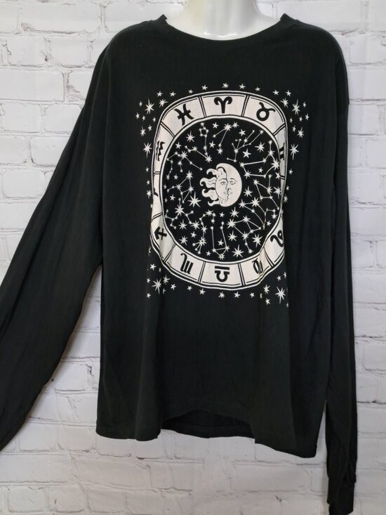 Obsessive Love Tops - Obsessive Love NEW Zodiac Graphic 100% Cotton T Shirt size XL